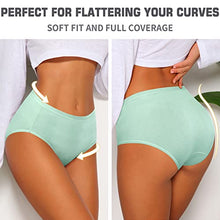 Load image into Gallery viewer, Womens Briefs Cotton Full Coverage Comfy Ladies Underwear Packs Soft Hipster Panties for Women
