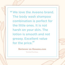 Load image into Gallery viewer, Aveeno Baby Daily Care Gift Set with Natural Oat Extract &amp; Oatmeal, Contains Daily Moisturizing Body Lotion &amp; Gentle 2-in-1 Baby Bath Wash &amp; Shampoo, Hypoallergenic &amp; Paraben-Free, 2 Items
