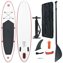 Load image into Gallery viewer, Aisifx Inflatable Stand Up Paddleboard Set Red and White

