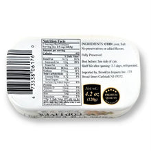 Load image into Gallery viewer, Belveder Premium Wild Cod Liver in Own Oil from Iceland 120g/4.2 Oz | Natural Source of Omega-3 Fatty Acids (Pack of 12)
