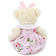 Load image into Gallery viewer, Oits-cute Small Baby Teddy Bear with Cloth Cute Stuffed Animal Soft Plush Toy 10&quot; (Pink Dress with Rabbit)
