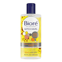 Load image into Gallery viewer, Bioré Witch Hazel Pore Clarifying Toner, 8.0 Ounce, with 2% Salicylic Acid for Acne Clearing and Balanced Skin Purification
