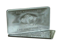 Load image into Gallery viewer, 1 oz One Troy Ounce USA American Buffalo .999 Fine Titanium Bullion Bar Ti Element
