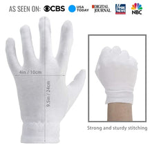 Load image into Gallery viewer, Premium Cotton Gloves Regular 24 Packs and Touch Screen Friendly Gloves
