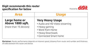 Linksys Velop WiFi 6 Router Home WiFi Mesh System, Tri-Band, 3,000 Sq. ft Coverage, 50+ Devices, Speeds up to (AX5300) 5.3Gbps - MX5300