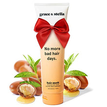 Load image into Gallery viewer, Rescue My Hair Mask - Vegan Hair Mask For Dry Damaged Hair And Growth - Argan Oil Curly Hair Mask - Vegan Protein Hair Bonding Deep Conditioner For Dry Damaged Hair - Hair Masque by grace and stella
