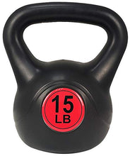 Load image into Gallery viewer, BalanceFrom Wide Grip 3-Piece Kettlebell Exercise Fitness Weight Set, Include 5 lbs, 10 lbs, 15 lbs or 10 lbs, 15 lbs, 20 lbs, Multiple
