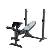 Load image into Gallery viewer, Murtisol Olympic Weight Bench, 5-Level Adjustable for Weight-Lifting&amp;Full-Body Workout, 265lbs Weight Capacity, for Home use Indoor, Black
