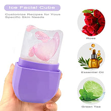 Load image into Gallery viewer, Ice Roller Silicone Facial and Eye,Facial Beauty Ice Roller Skin Care Tools,Reusable Facial Treatment to Tone Skin &amp; De-Puff The Eye Area,Reduce Acne and Lubricate the Skin. (Pink 2) (purple)
