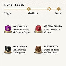 Load image into Gallery viewer, Peet&#39;s Coffee Espresso Capsules Variety Pack, 40 Count Single Cup Coffee Pods, Compatible with Nespresso Original Brewers, Crema Scura, Nerissimo, Ricchezza, Ristretto
