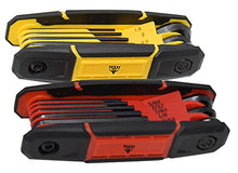 Load image into Gallery viewer, Texas Best Folding Metric and SAE Hex Keys | Metric and SAE Allen Wrench Set | Durable Construction | Heat Treatment S2 Finish | New Design | 2 Pack
