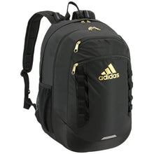 Load image into Gallery viewer, adidas Unisex-Adult Excel Backpack, Black/Gold Metallic, One Size
