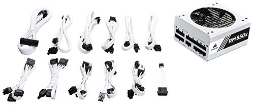 Load image into Gallery viewer, Corsair RMX White Series (2018), RM850x, 850 Watt, 80+ Gold Certified, Fully Modular Power Supply - White, 80 PLUS Gold (CP-9020188-NA)