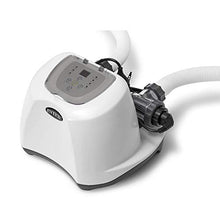 Load image into Gallery viewer, Intex 3000 GPH 0.75HP Above Ground Swimming Pool Sand Filter Pump with 120 Volt Krystal Clear Saltwater System
