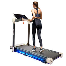 Load image into Gallery viewer, ZELUS 3HP Folding Treadmill for Home or Office | Home Gym Exercise Equipment up to 7.5mph Cardio Training with Free Sports App, Bluetooth Speaker, Heart Rate Monitor, Magnetic Shock Absorption
