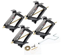 Load image into Gallery viewer, Set 4 Libra 24&quot; 5000lbs RV Trailer Stabilizer Leveling Scissor Jacks w/ Dual Power Drill sockets &amp; mounting Hardware Set
