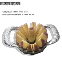 Load image into Gallery viewer, Cherry Pitter Tool, Olive Pitter, Cherry Pitter Remover, 12-Blade Apple Corer and Slicer Stainless Steel Ultra-Sharp Apple Cutter

