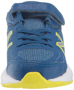 New Balance Kid's 519 V1 Alternative Closure Running Shoe, Andromeda Blue, 3 M US Infant