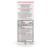Load image into Gallery viewer, Neutrogena Rapid Clear Stubborn Acne Daily Leave-on Face Mask with Benzoyl Peroxide Acne Medicine to Clear Breakouts, 2 oz (Pack of 3)
