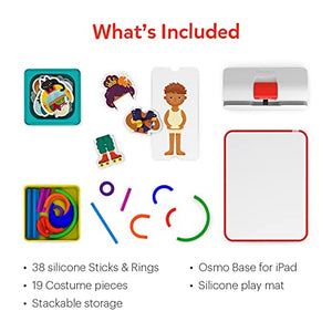 Osmo - Little Genius Starter Kit for iPad - 4 Educational Learning Games - Ages 3-5 - Phonics & Creativity - STEM Toy (Osmo iPad Base Included)