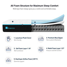 Load image into Gallery viewer, Twin Mattress, Avenco Twin Memory Foam Mattress in a Box, 10 Inch Twin Bed Mattress Gel-infused with Removable Plush Cover, Ultimate Comfort &amp; Supportive CertiPUR-US &amp; ISPA Certified
