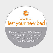 Load image into Gallery viewer, K&amp;H PET PRODUCTS Thermo-Lookout Pod Heated Cat Bed, Gray, 4W, 22" Round

