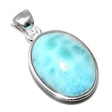 Load image into Gallery viewer, Silver Palace Sterling Silver Natural Larimar Pendants for Women and Girls
