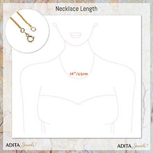 Load image into Gallery viewer, Malachite Necklace - 14K Gold Plated over 925 Sterling Silver, Dainty 12mm Natural Stone, Genuine Dark Green Malachite Gemstone Pendant, Delicate Handmade Vintage Antique Jewel for Women

