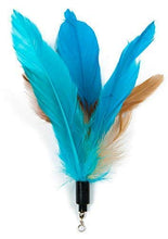 Load image into Gallery viewer, EcoCity Cat Toys - Cat Teaser Toys - Include Cat Wand and Natural Feather Refills (5 Pack)
