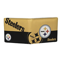 Load image into Gallery viewer, Littlearth Unisex-Adult NFL Pittsburgh Steelers Bi-fold Wallet, Team Color, 4” x 5" x 1”
