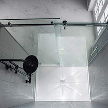 Load image into Gallery viewer, WOODBRIDGE Frameless Sliding, 56"-60" Width, 76" Height, 3/8" (10 mm) Clear Tempered Glass, Finish, Designed for Smooth Door Closing and Opening. MBSDC6076-C, C-Shower 60" X 76" Chrome I
