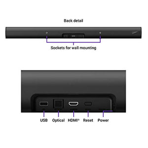 Roku Smart Soundbar, 4K/HD/HDR streaming media player & exceptional audio includes Roku voice remote