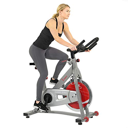 Load image into Gallery viewer, Sunny Health & Fitness Pro II Indoor Cycling Bike with Device Mount and Advanced Display – SF-B1995, Silver