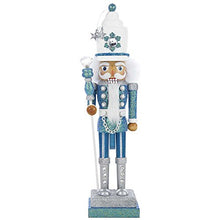 Load image into Gallery viewer, Kurt Adler Hollywood Nutcracker, 17-Inch, Turquoise/White (HA0152)
