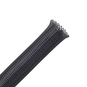 100ft - 1/4 inch PET Expandable Braided Sleeving – Black – Alex Tech braided cable sleeve