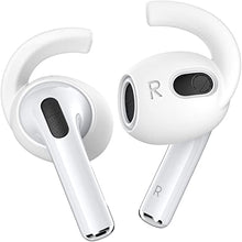 Load image into Gallery viewer, Gcioii 3 Pairs AirPods 3 Ear Hooks Covers [Added Storage Pouch] Anti Slip Wings Ear Covers, Grip Tips Accessories Compatible with Apple AirPods 3rd Generation (White, Medium)
