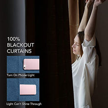 Load image into Gallery viewer, Deconovo 100% Sun Light Blocking Long Curtains, Thermal Insulated Blakcout Curtains &amp; Drapes for Sliding Glass Door - 2 Panels, 52x95 Inch, Aegean Blue
