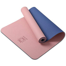 Load image into Gallery viewer, WWWW Yoga Mat Eco Friendly TPE Non Slip Yoga Mats by SGS Certified with Carrying Strap,72"x24" Extra Thick 1/4" for Yoga Pilates Fitness Exercise Mat
