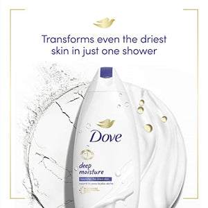 Dove Deep Moisture Body Wash For Dry Skin Moisturizing Body Wash Transforms Even The Driest Skin In One Shower 22 oz 4 Count