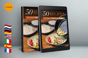 Tortillada – Premium Cast Iron Tortilla Press with Recipes E-Book (10 Inch)
