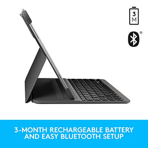 Logitech SLIM FOLIO PRO Backlit Bluetooth Keyboard Case for iPad Pro 12.9-inch (3rd and 4th gen) - Graphite