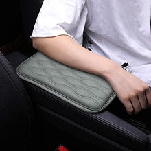 Load image into Gallery viewer, SUHU Auto Center Console Cover Pad Fit for SUV/Truck/Car, Waterproof Car Armrest Seat Box Cover, Leather Auto Armrest Cover Gray
