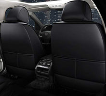 Load image into Gallery viewer, ZX DSY002 Leather Car Seat Covers, Faux Leatherette Automotive Vehicle Cushion Cover for Cars SUV Pick-up Truck Universal Fit Set for Auto Interior Accessories (Black-red)
