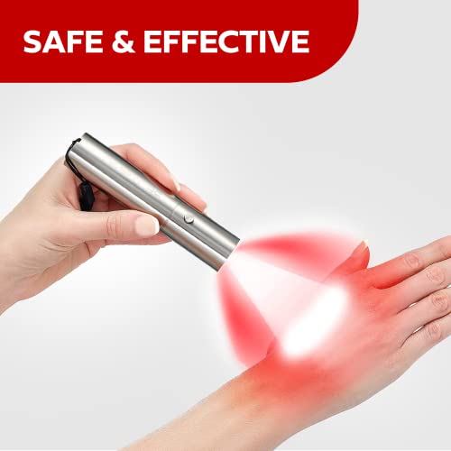 Load image into Gallery viewer, Exerscribe Red Light Therapy for Face and Body Use - RedTonic Handheld LED Infrared Light Device with 630nm, 660nm & 850nm Wavelengths