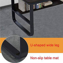 Load image into Gallery viewer, Haluoo 55" X 28" Computer Desk with Storage Shelf Modern Student Writing Desk Pc Laptop Holder Desk Study Reading Table Game Workstation for Home Office Study Room (Black)
