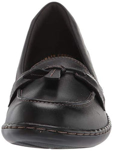 Clarks Women's Ashland Bubble Slip-On Loafer, Black, 8 M US
