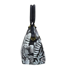 Load image into Gallery viewer, Anuschka Hand-Painted Leather Medium Convertible Satchel - Top Handle Shoulder Bag/Purse - Cleopatra's Leopard
