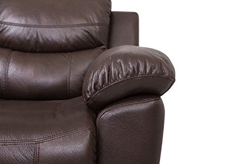 Load image into Gallery viewer, JUNTOSO 3 Pieces Recliner Sofa Sets Bonded Leather Lounge Chair Loveseat Reclining Couch for Living Room - Chocolate