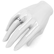 Load image into Gallery viewer, LANDA JEWEL Unisex Solid 10k White Gold 4mm Comfortable Traditional Highly Polished Wedding Ring Plain Band (9)
