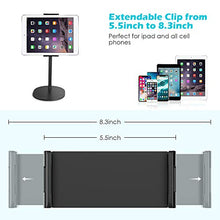 Load image into Gallery viewer, EICAUS Cell Phone Holder＆Tablet Stand for Desk, 360 ̐ Rotating, Compatible with 5.5’’ to 11’’Screen Phones, iPad, Kindle, ipad ＆ iPhone Stands and Holders, Adjustable Phone Holder from 5.5’’ to 8.5’’
